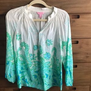 Lily Pulitzer 100% silk Blouse